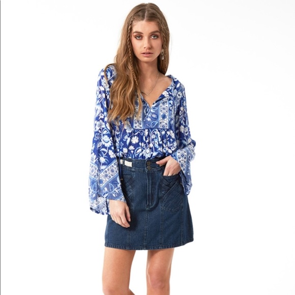 🦄 SPELL Boulevard Denim Skirt - Picture 4 of 8